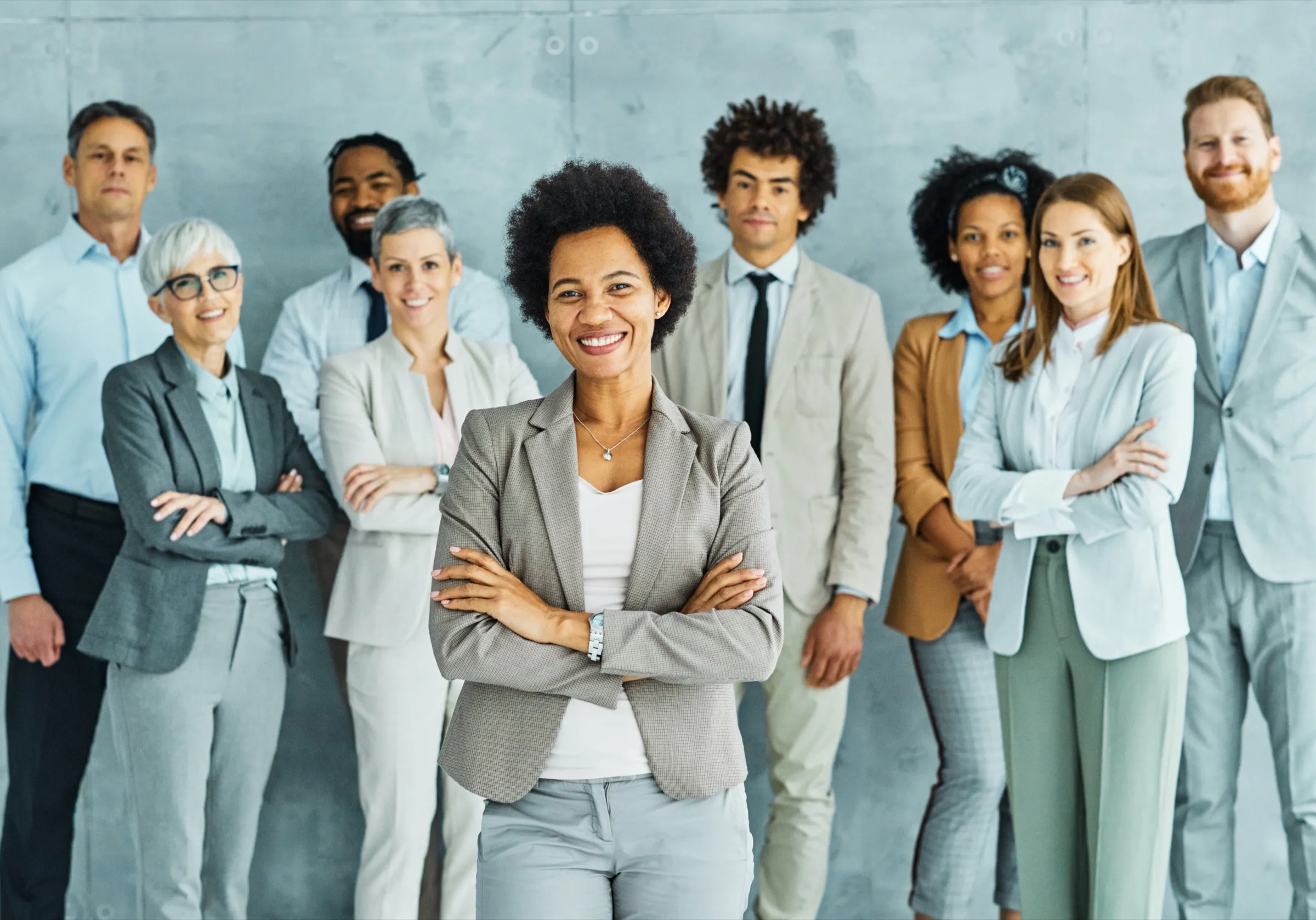 A diverse team of advocacy professionals