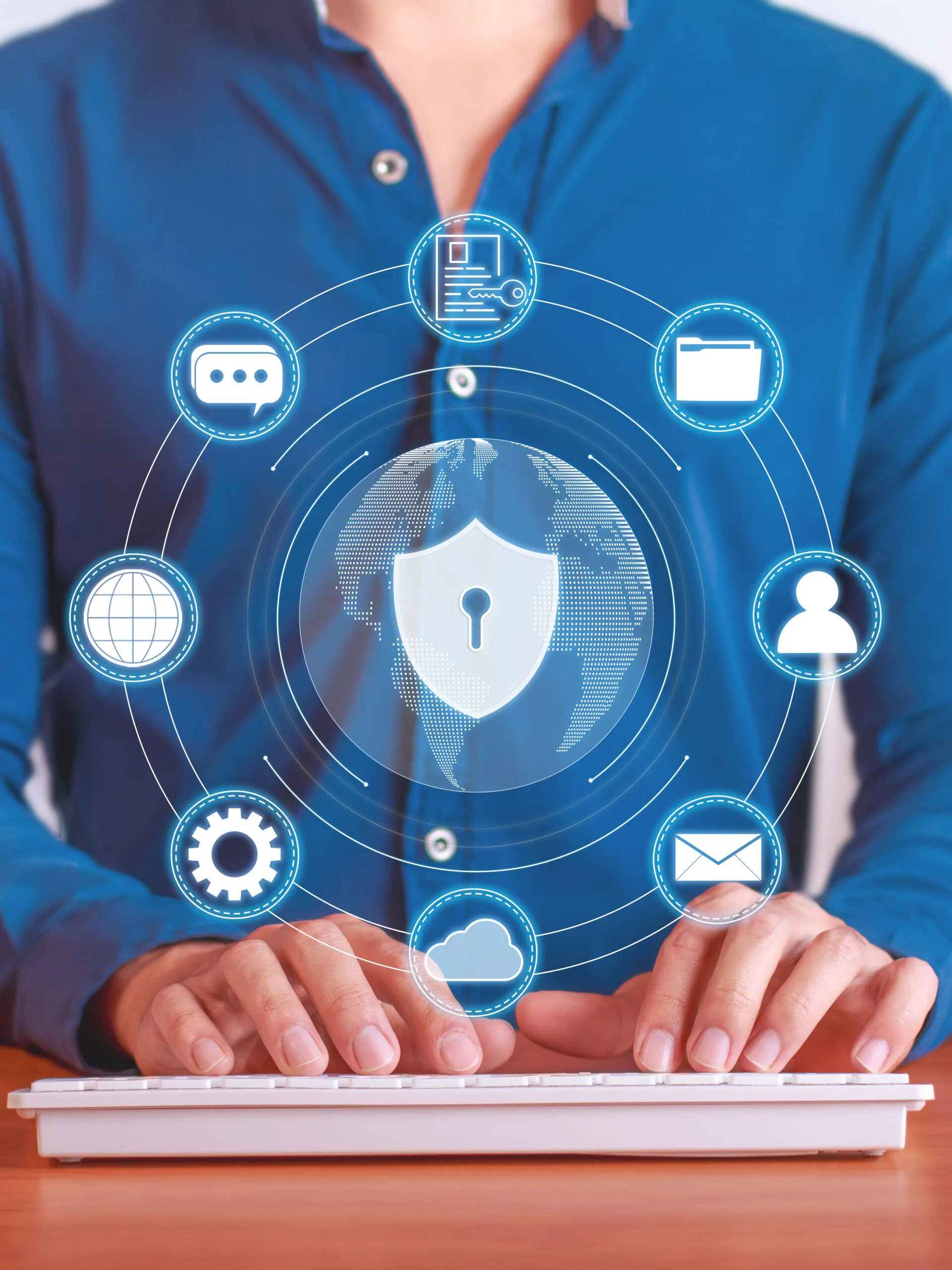 Cybersecurity data protection concept